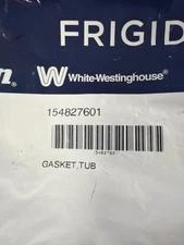 Genuine OEM Electrolux 154827601 Dishwasher Tub Door Gasket Seal (Black)