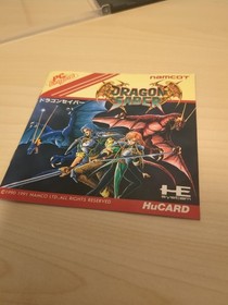 Dragon Saber PCEngine HuCard Namco Used Japan Boxed Tested Working Autentic