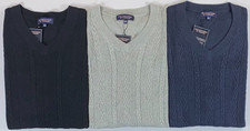 NEW Men's Roundtree  Yorke Big  Tall Cable Knit V-Neck Sweater Vest