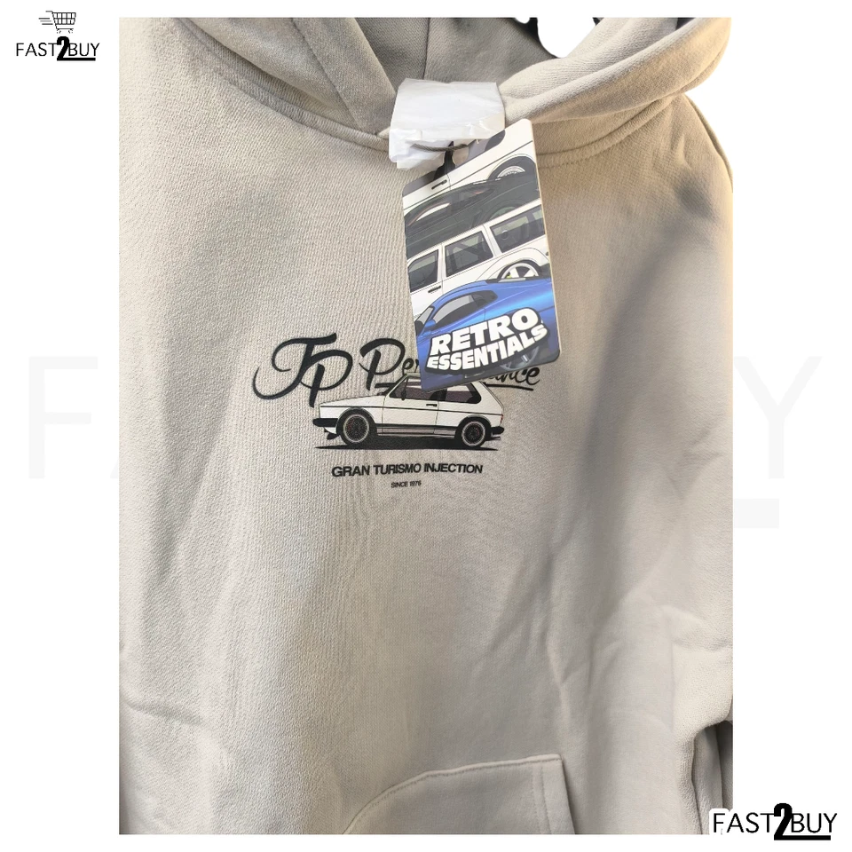 JP Performance Hoodie Since 1976 Retro Essentials Größe XS Hellgrau - Bild 2 von 4