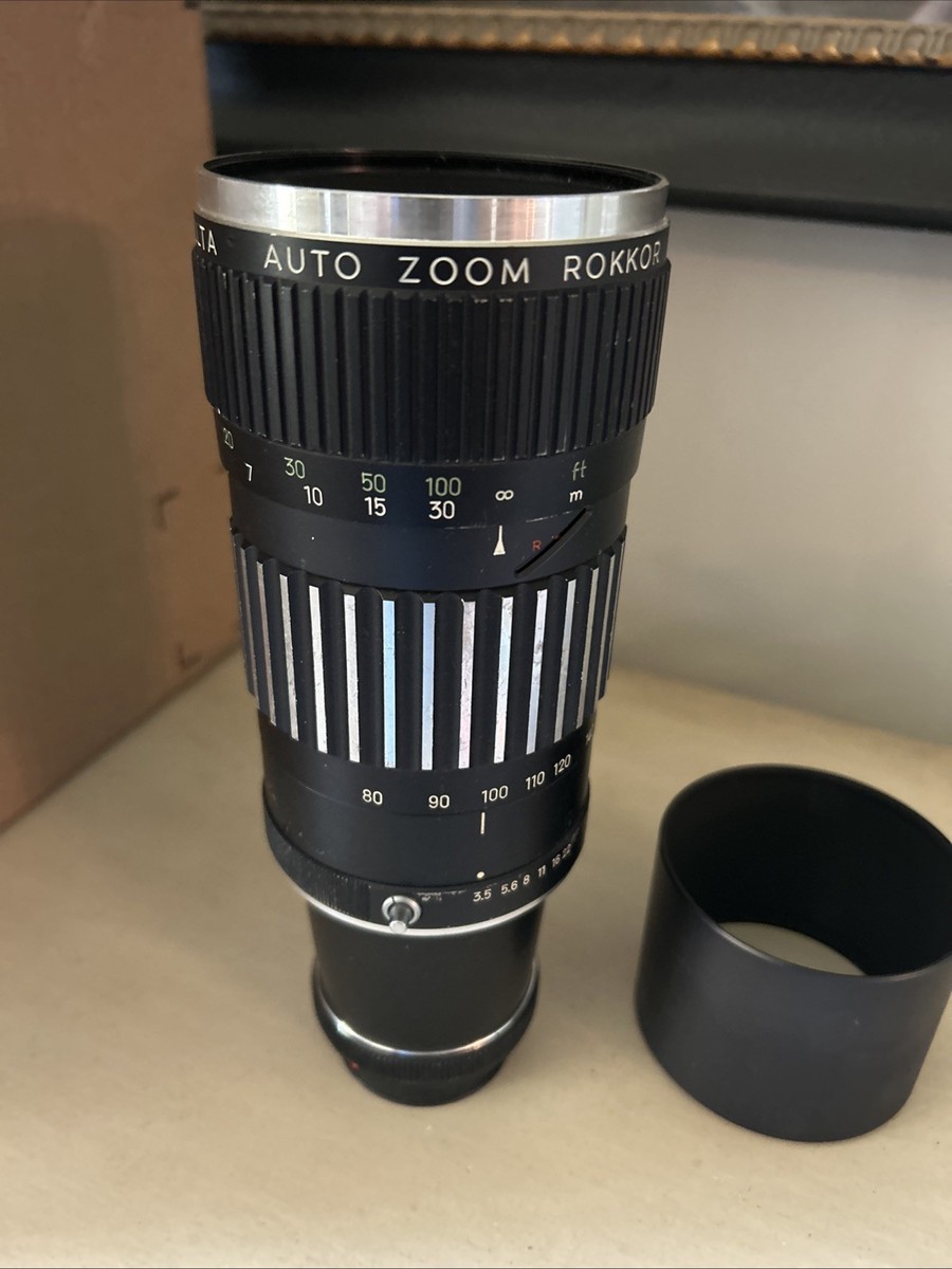 Vtg. Minolta Rokkor 80-160mm F 3.5 Auto zoom With Case | eBay