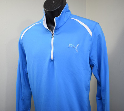 PUMA Golf Jacket CoolCell 1/4 Zip Pullover Long Sleeve Performance Mens Small