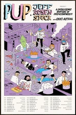 PUP | JEFF ROSENSTOCK Cataclysmic 2025 Tour Ltd Ed RARE Poster! Indie Punk Rock