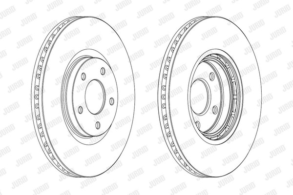 2X Jurid Bremsscheibe Coat+ 562465JC JC Schachtel FüR Renault Koleos 1 Dci HY0K-image