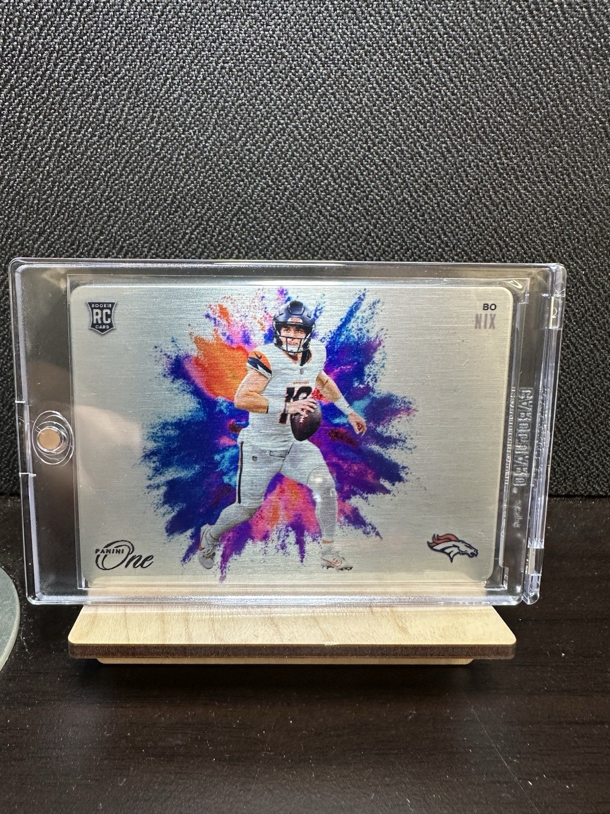 2024 Panini One Bo Nix Rookie COLOR BLAST SSP Denver Broncos