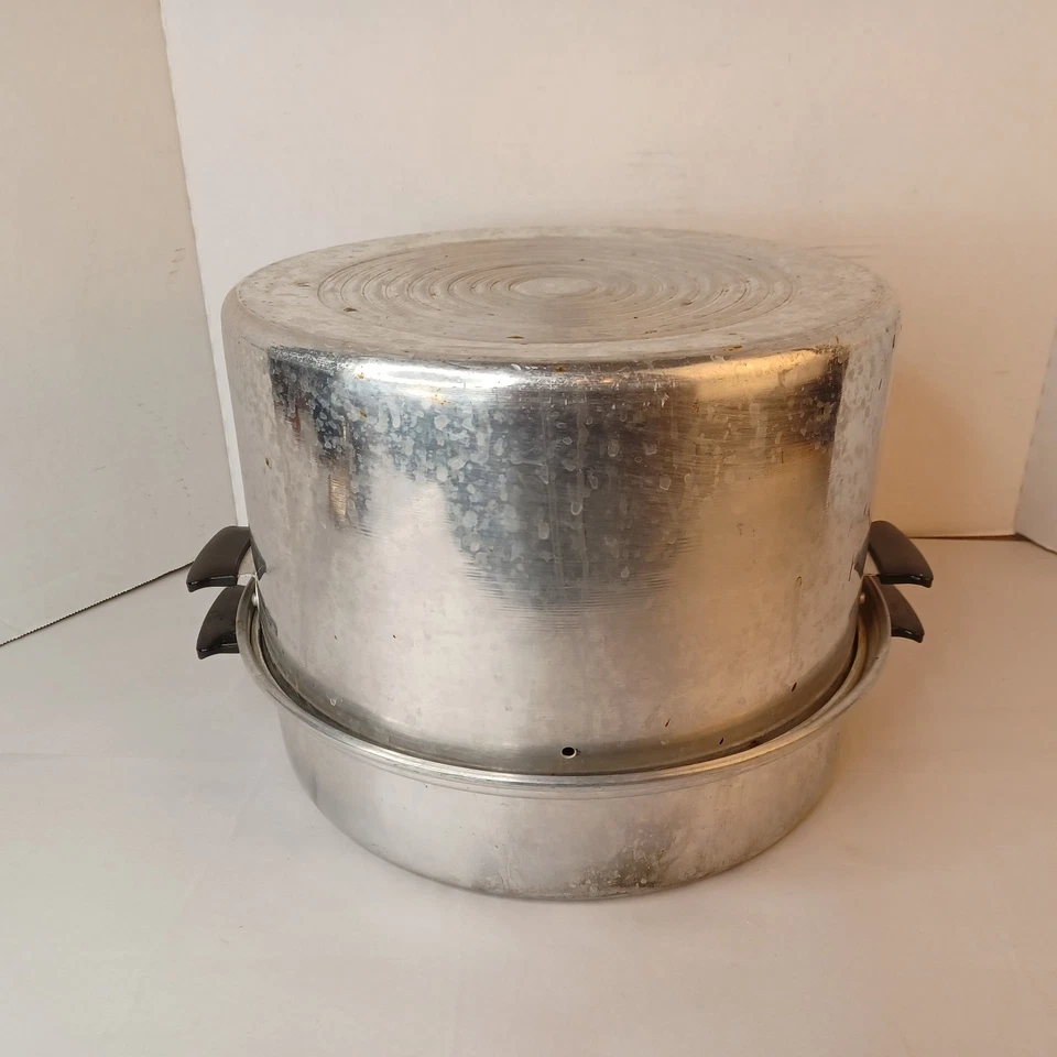 Back To Basics 7 Quart Aluminum Steam Canner Canning With Manual - Image 3 of 4