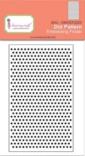 Dress My Craft Embossing Folder 3"X4.75" Dot Pattern
