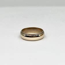 12k Yellow Gold Polished Milgrain Edge 6mm Wedding Band SZ 6.5 (LO1006095)