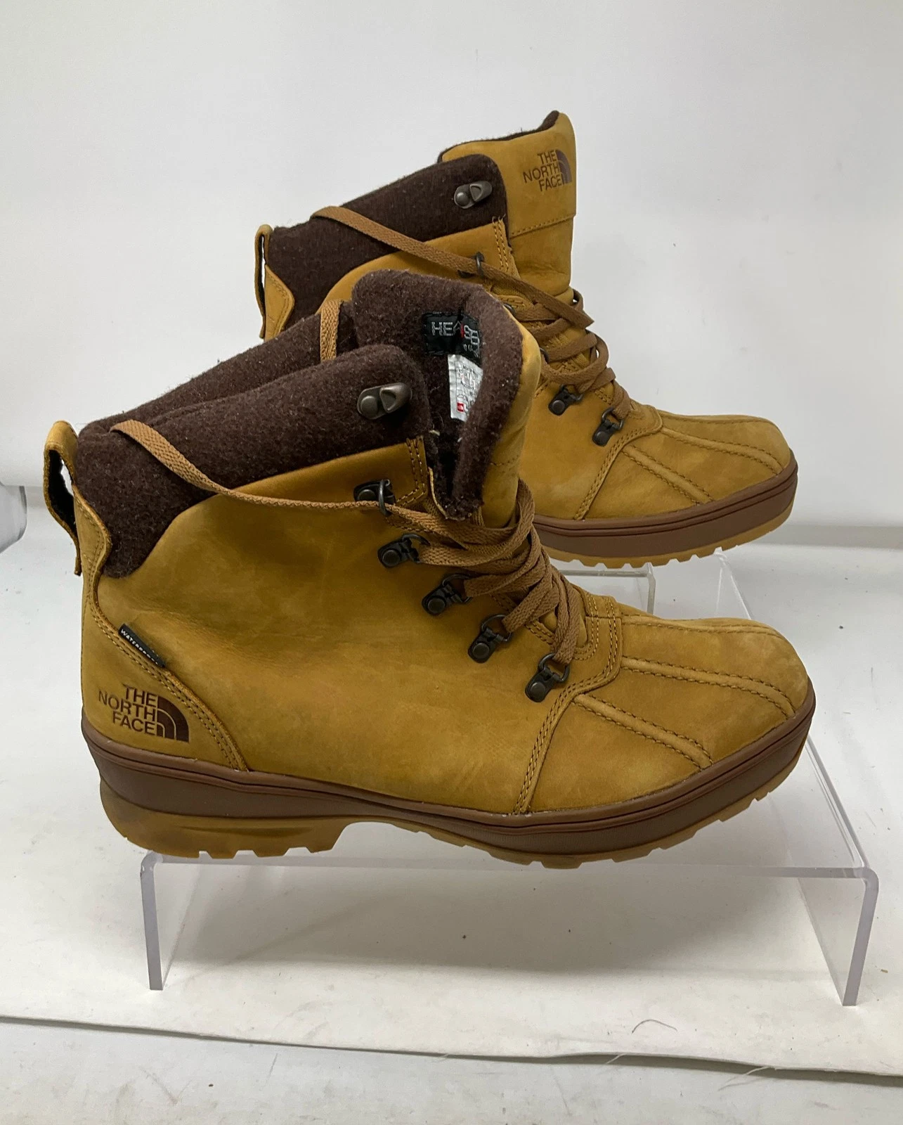 The North Face Tan Brown Nubuck Leather Insulated Waterproof Boot 11.5