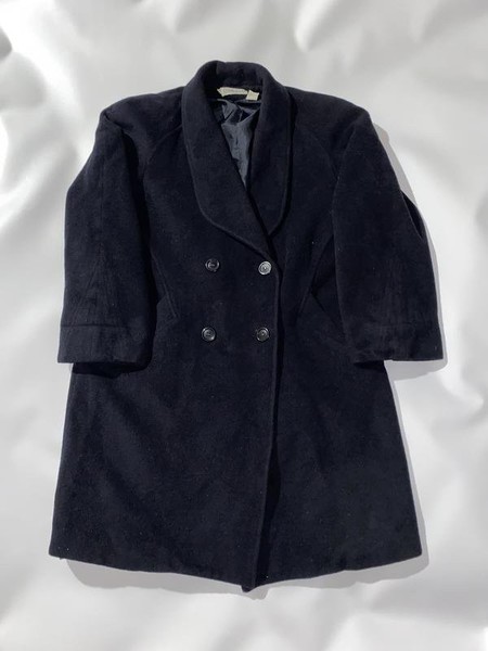 Women Cacharel Coat Navy Wool M