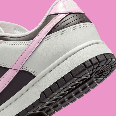 Nike Dunk Low Medium Ash Pink Foam Womens White Sports Sneaker