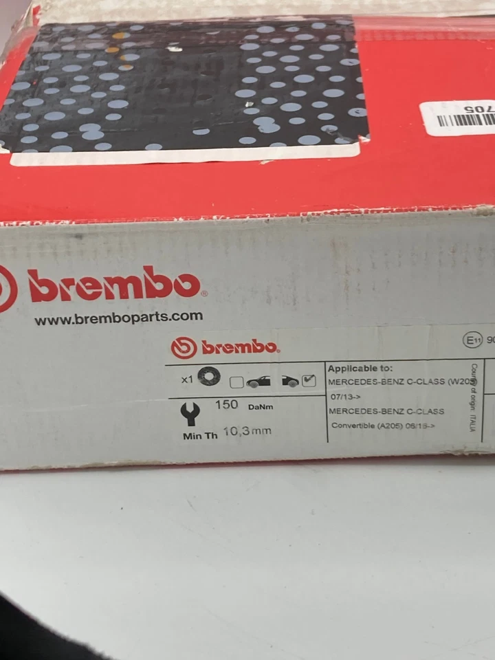 Rotor de freno de disco Brembo 08.D530.13 para Mercedes-Benz C300 17-18 Foto 4 de 4