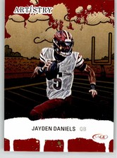Jayden Daniels 2025 SAGE Artistry Red 5 Washington Commanders