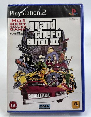 PS2 Grand Theft Auto III, neu und Factory Sealed