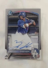 2025 Bowman Chrome Prospect Auto Zyhir Hope #CPA-ZH Auto #5