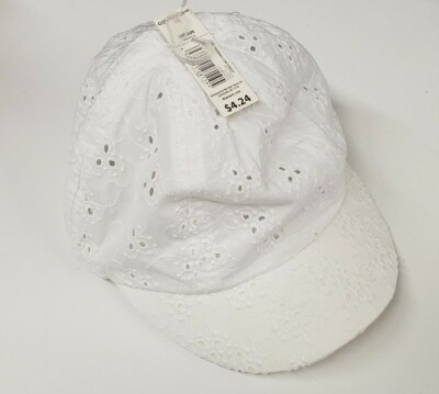 Artic white eyelet Adjustable Baseball Cap Hat Toddler kids One Size Fits  Most
