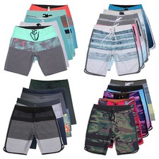 Men Board Shorts Waterproof Trunks Quick Dry Surf Swimsuit Swimwear Beachwear