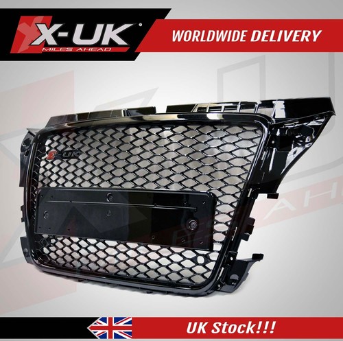RS3 Style Front Waben Gitter Grill Glanz Schwarz für Audi A3 S3 2009-2012 - Bild 4 von 21