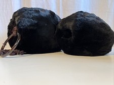 Antique Mommy  Me Sheared Mink Muffs, One Sm  One Lrg