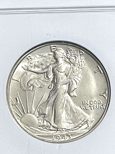 1943 S Walking Liberty 50c Silver Half Dollar MS 66 NGC Certified 655235-008