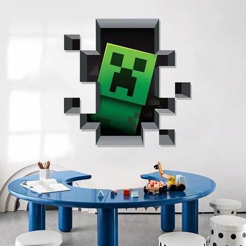 3D Smashed Wall Mural Wall Sticker Room Gaming Wall Art Kids Bedroom Decor - Picture 4 of 8