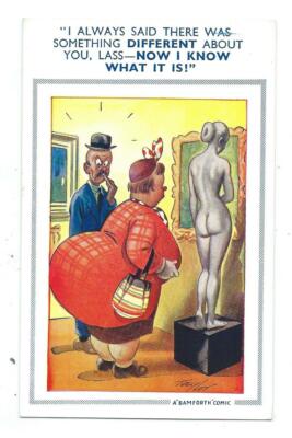 Etwas anderes Taylor Bamforth Nr.1105 Comic Serie Postkarte um 1950