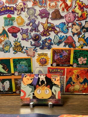 pokemon card stories Pokemon Card THE STORY OF MEWTWO #24 Mewtwo Strikes Back Holofoil- blue  label