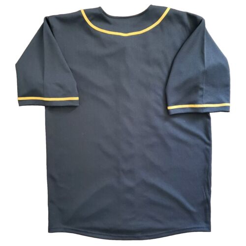 Alpha Phi Alpha Baseball Jersey Mens XL Fraternity Embroidered Black Yellow - Picture 2 of 17