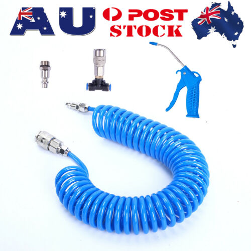 Air Duster Blow Gun Cleaning Tools Truck Dust Blower w/5m Recoil Hose & Nozzle N - Picture 7 of 9