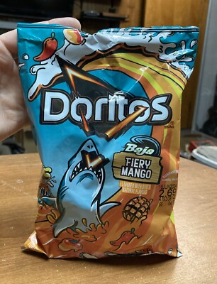Doritos Baja Fiery Mango Chips Limited Edition 2 5/8 Oz Bag Sealed Mountain Dew
