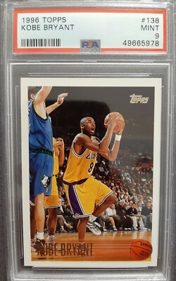 【NBA】Kobe Bryant 1996 Topps #138RC PSA9 1996 Topps Kobe Bryant #138 Rookie Card PSA 9 MINT!!! ORIGINAL