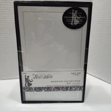 His &Hers Studio  Wedding 50 Invitations, Envelopes & 50 Reply Cards w/Envelope