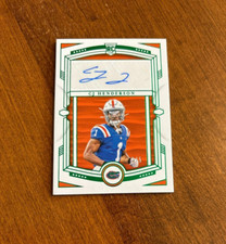 CJ Henderson 2020 National Treasures Green Rookie Auto #4 Gators Steelers /5 RC