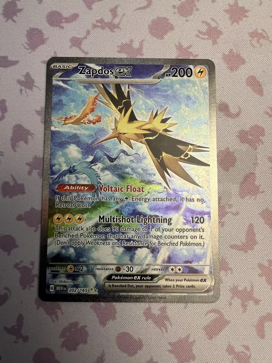 Zapdos EX - Scarlet & Violet 151 - MEWEN Pokémon card 202/165