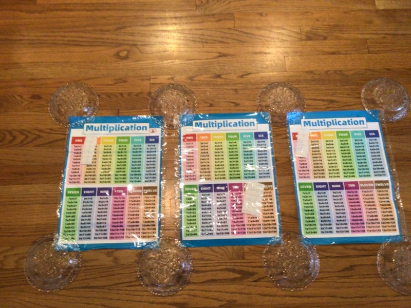 Lot 3 CLASSROOM POSTERS BASIC MULTIPLICATION TEACHERS ELEMENTARY SCHOOL  11x15”