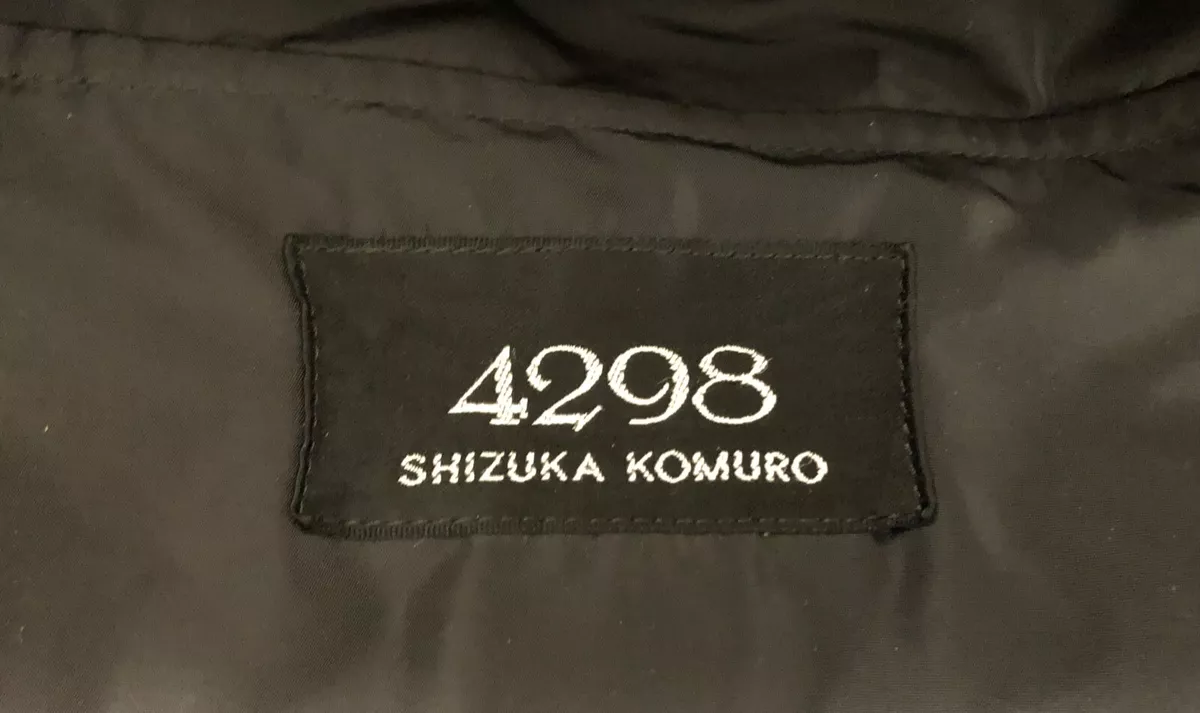 SHIZUKA KOMURO 4298 WOMEN'S BLACK NYLON MOD LAGENLOOK WINDBREAKER