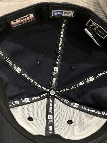 New York Yankees 2009 27 Champions MLB Baseball New Era Hat Fitted Cap 7 5/8 Nny - Picture 5 of 8