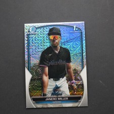 2023 Bowman Chrome - Prospects Janero Miller 1st #BCP-184 Mojo Refractor (RC)