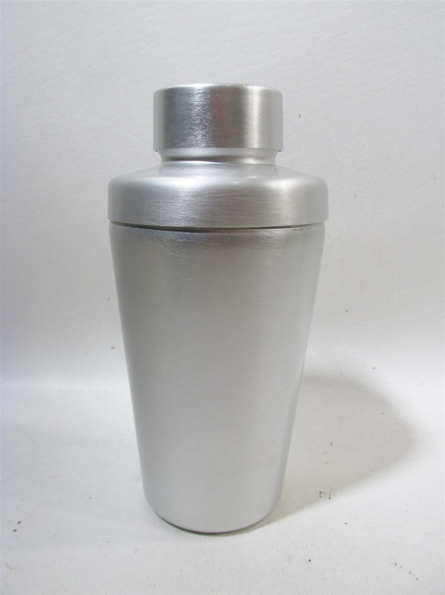 Midcentury Mirro Medallion Scarce Aluminum Cocktail Shaker USA