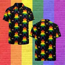 Lgbt Frog Holding Pride Flag Hawaiian Vintage Shirt