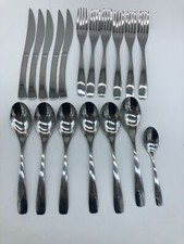 Amefa Besteck DANUBE Set, Edelstahl, stilvolles Design für 6 Personen