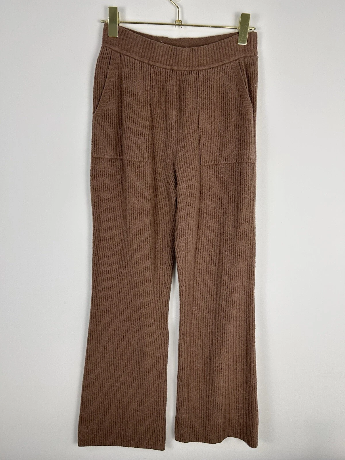 athleta v-neck set felicity ribbed cozy flare pants