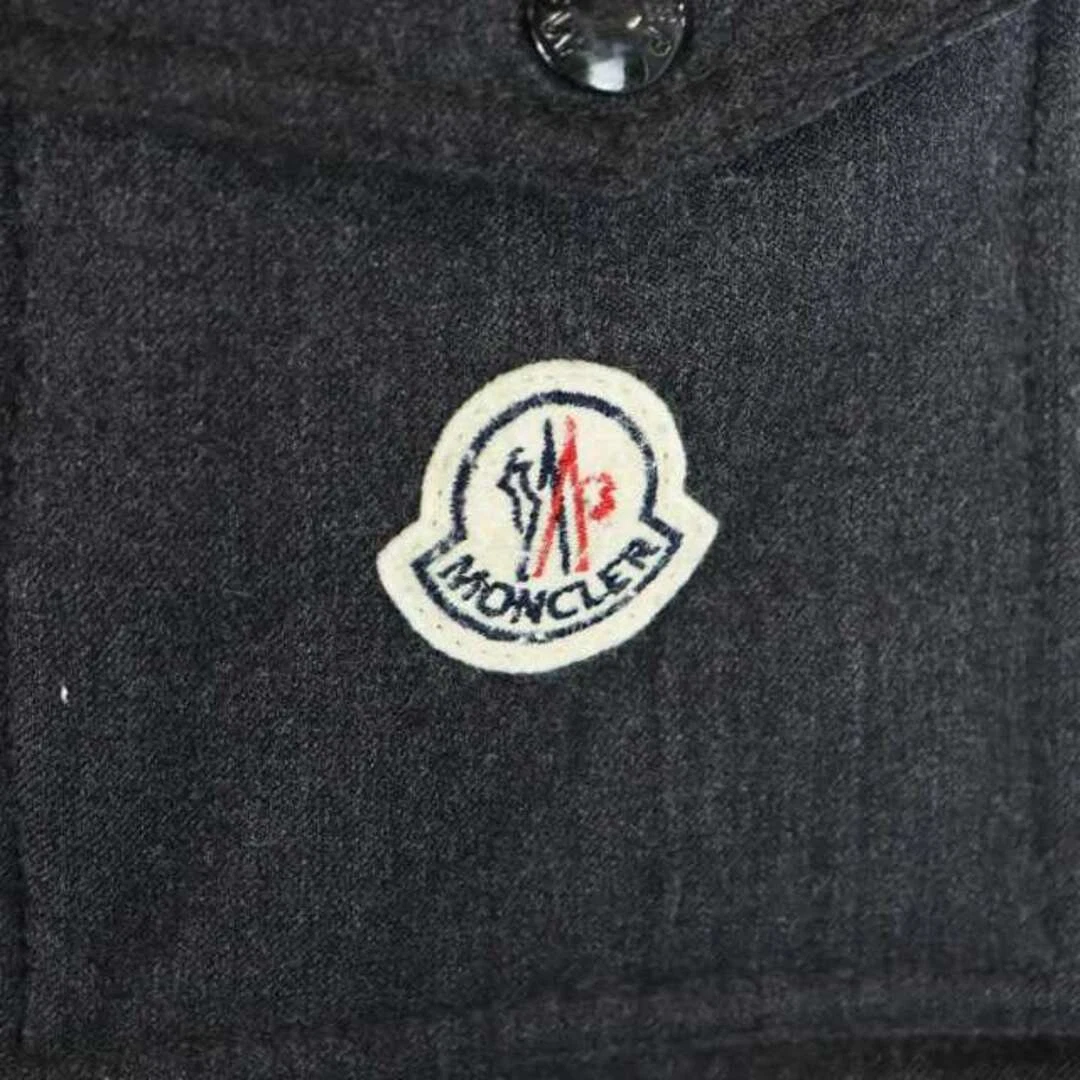 Moncler MONTGENEVRE piumino zip cappuccio manica lunga logo patch 2 grigio u