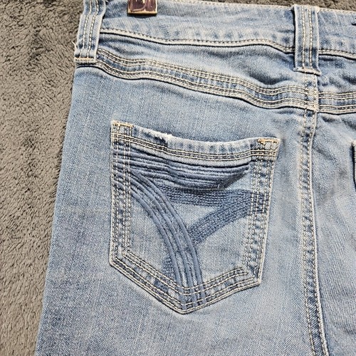 Seven 7 Damen Denim Shorts Größe 4 Used-Look Medium Wash Mid Rise Jeans MY3023 - Bild 11 von 19