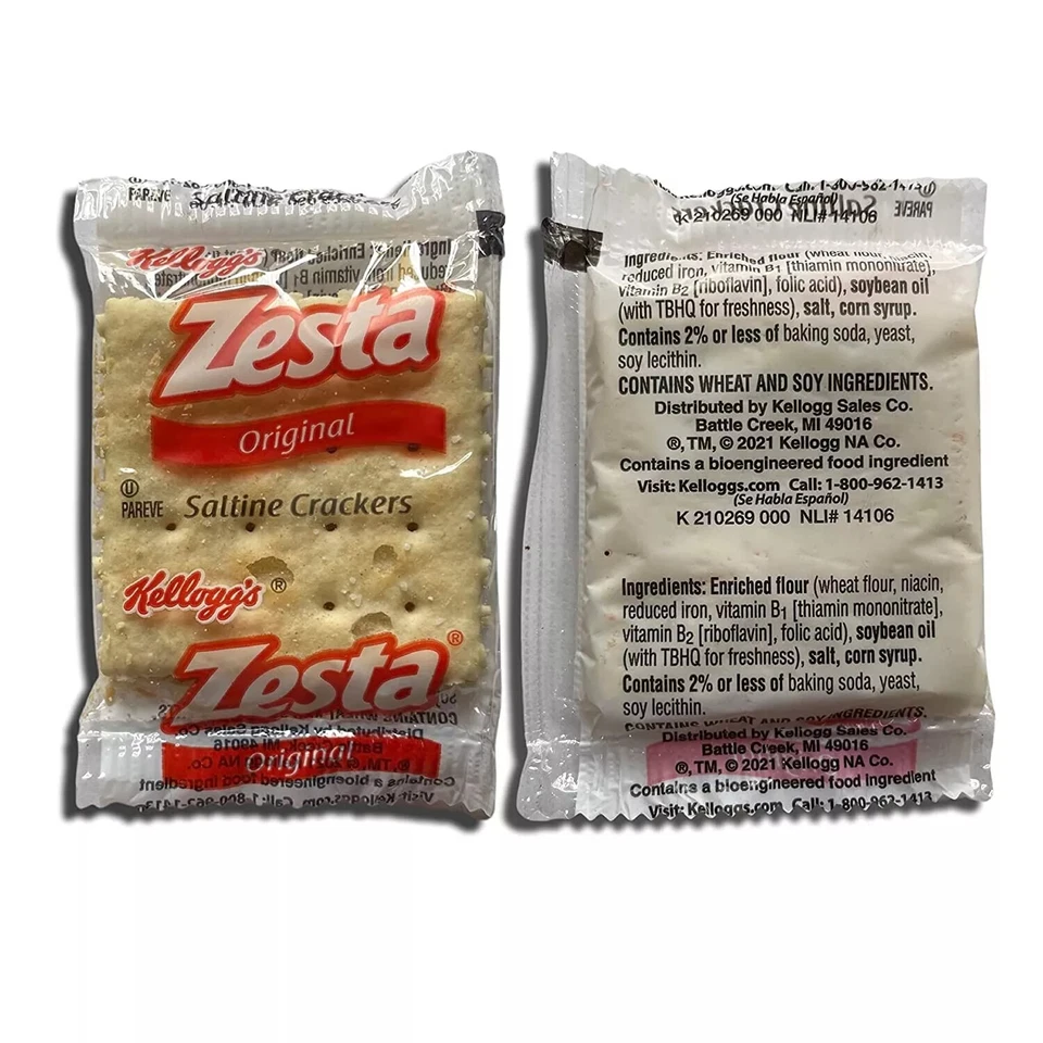 Case of 50 ~ 500 KELLOGG's Zesta Original Saltine Crackers~2 pack~CRUNCHY BAKED - Image 4 of 4