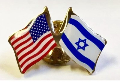 SUPPORT ISRAEL USA Friendship Flag Lapel pin *MADE IN USA* Patriotic ...