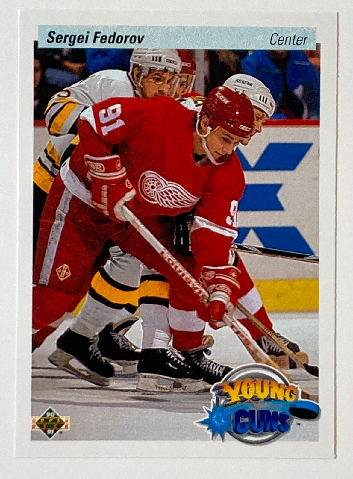 Sergei Fedorov 1990-91 Upper Deck Young Guns Rookie #525 HOF RC NM+