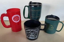 BOY SCOUT CAMP MUGS Scouting Plastic Coffee Cup Vintage High Sierra Lassen Lot 4