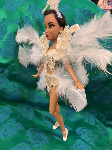 Josephine Baker OOAK Doll - Custom Collector Art Handmade Singer Dancer Showgirl - Picture 4 of 9