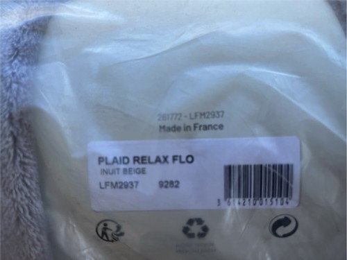 Neu Lafuma beige Plüsch Fleece Stuhlbezug "Karo Relax Flo" LFM2937 La Fuma - Bild 5 von 9